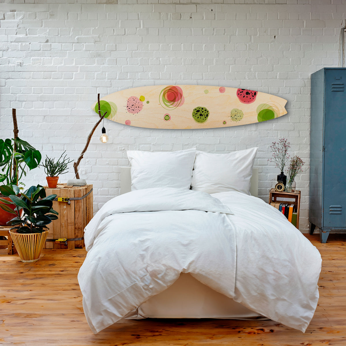 COLORFUL COSMOS Painel Decorativo Prancha de Surf
