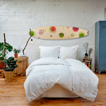 COLORFUL COSMOS Painel Decorativo Prancha de Surf