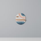 TWO HALVES Prateleira Oval Decorativa em Efeito Carvalho