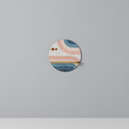 TWO HALVES Prateleira Redonda Decorativa em Efeito Carvalho