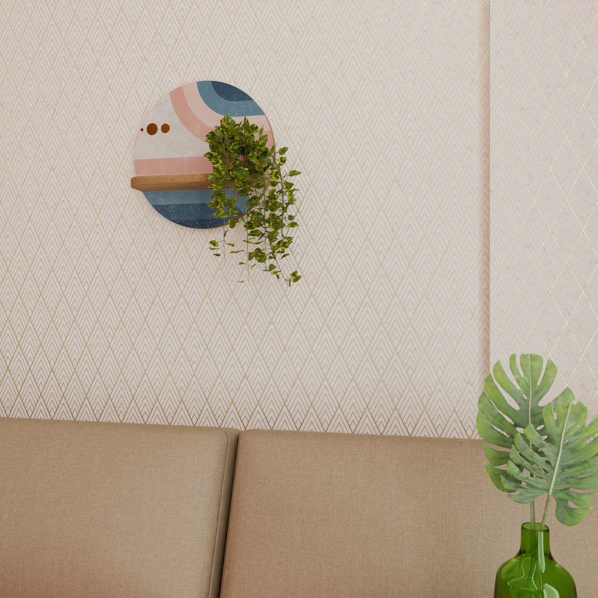 TWO HALVES Prateleira Artística