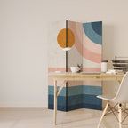 TWO HALVES Biombo Decorativo de 3 Painéis