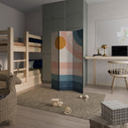 TWO HALVES Biombo Decorativo de 3 Painéis