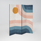 TWO HALVES Biombo Decorativo de 4 Painéis