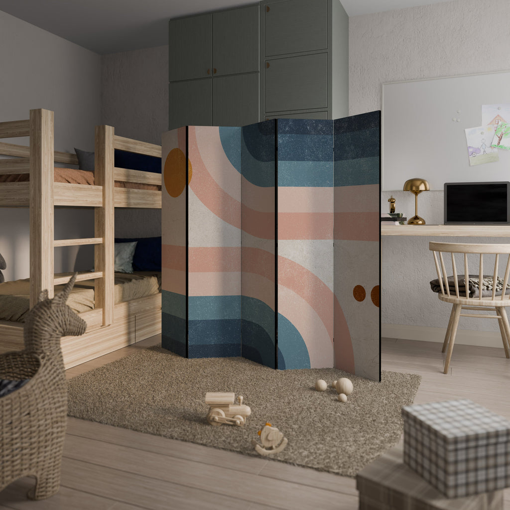 TWO HALVES Biombo Decorativo de 5 Painéis