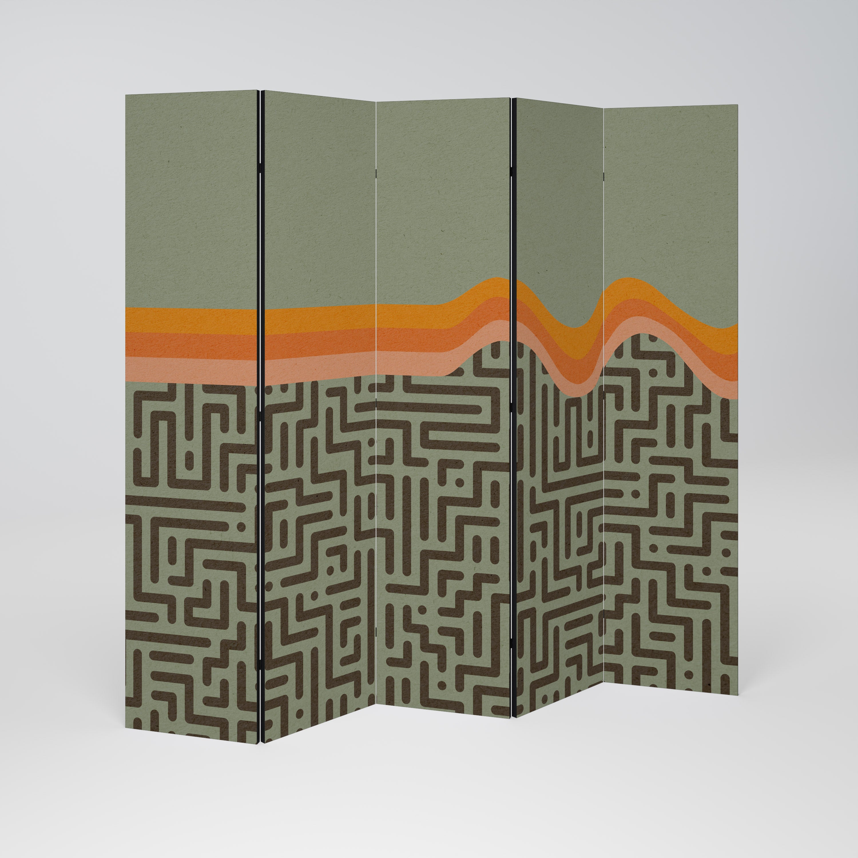 SIMPLE SOLUTIONS Biombo de 5 Painéis