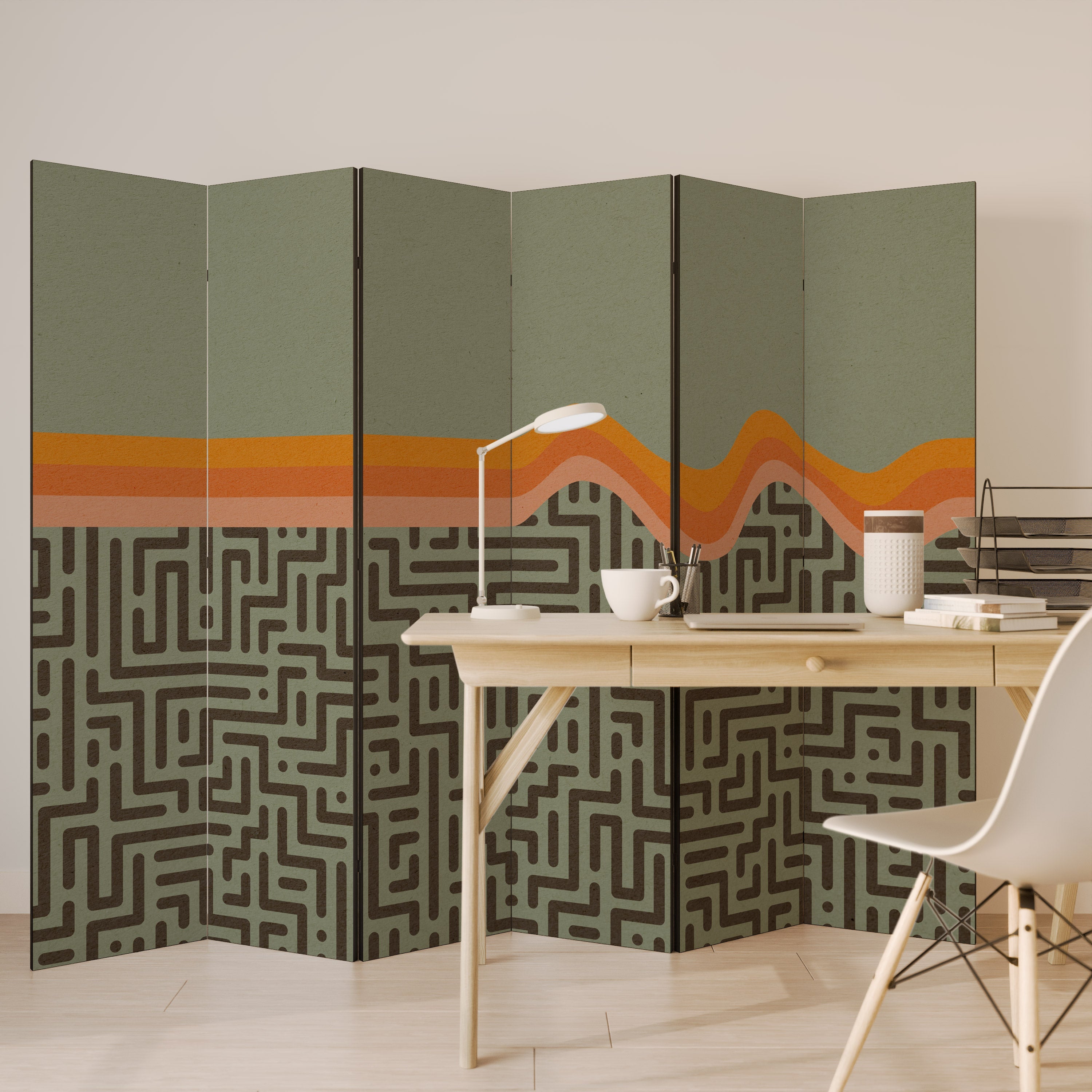 SIMPLE SOLUTIONS Biombo Decorativo de 6 Painéis