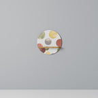 FLEETING HAPPINESS Round Art Shelf In Oak Effect