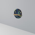 CONTRAST DANCE Oval Art Shelf In Oak Effect