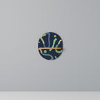 CONTRAST DANCE Oval Art Shelf In Oak Effect