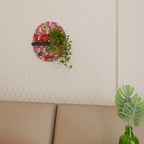 ROCKING LOVE Prateleira Oval Decorativa em Acabamento Preto