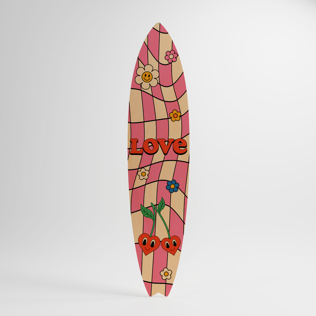 ROCKING LOVE Painel Decorativo Prancha de Surf
