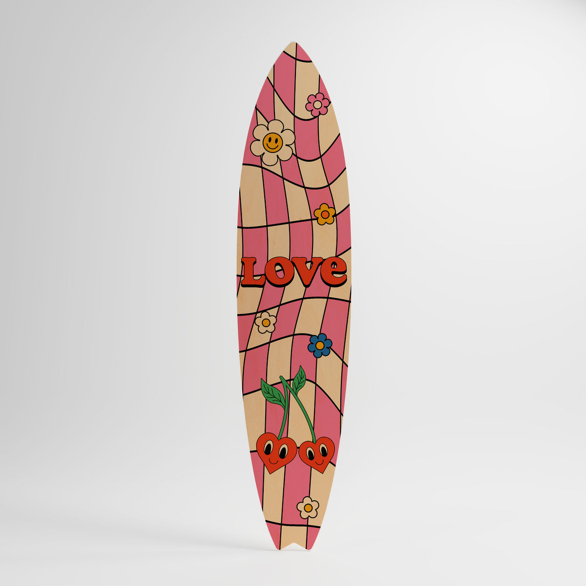 ROCKING LOVE Painel Decorativo Prancha de Surf