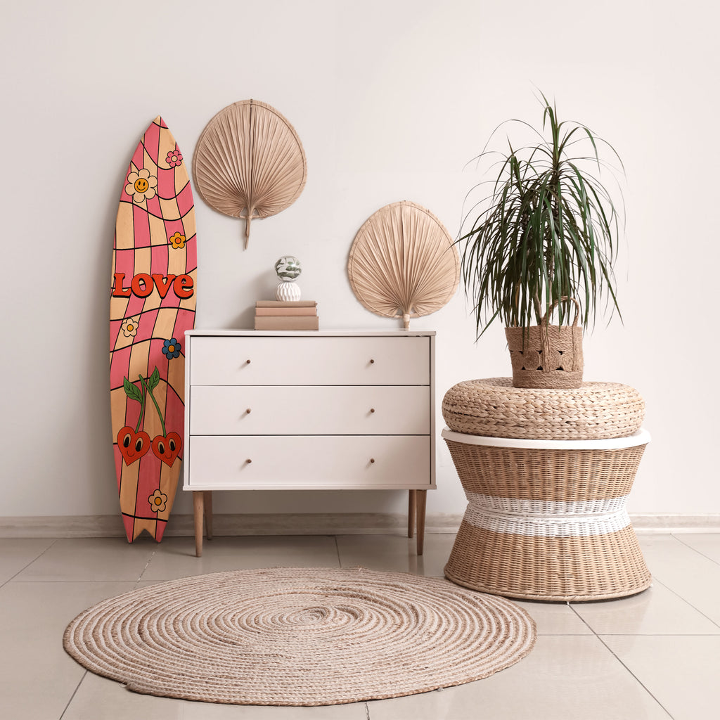 ROCKING LOVE Painel Decorativo Prancha de Surf