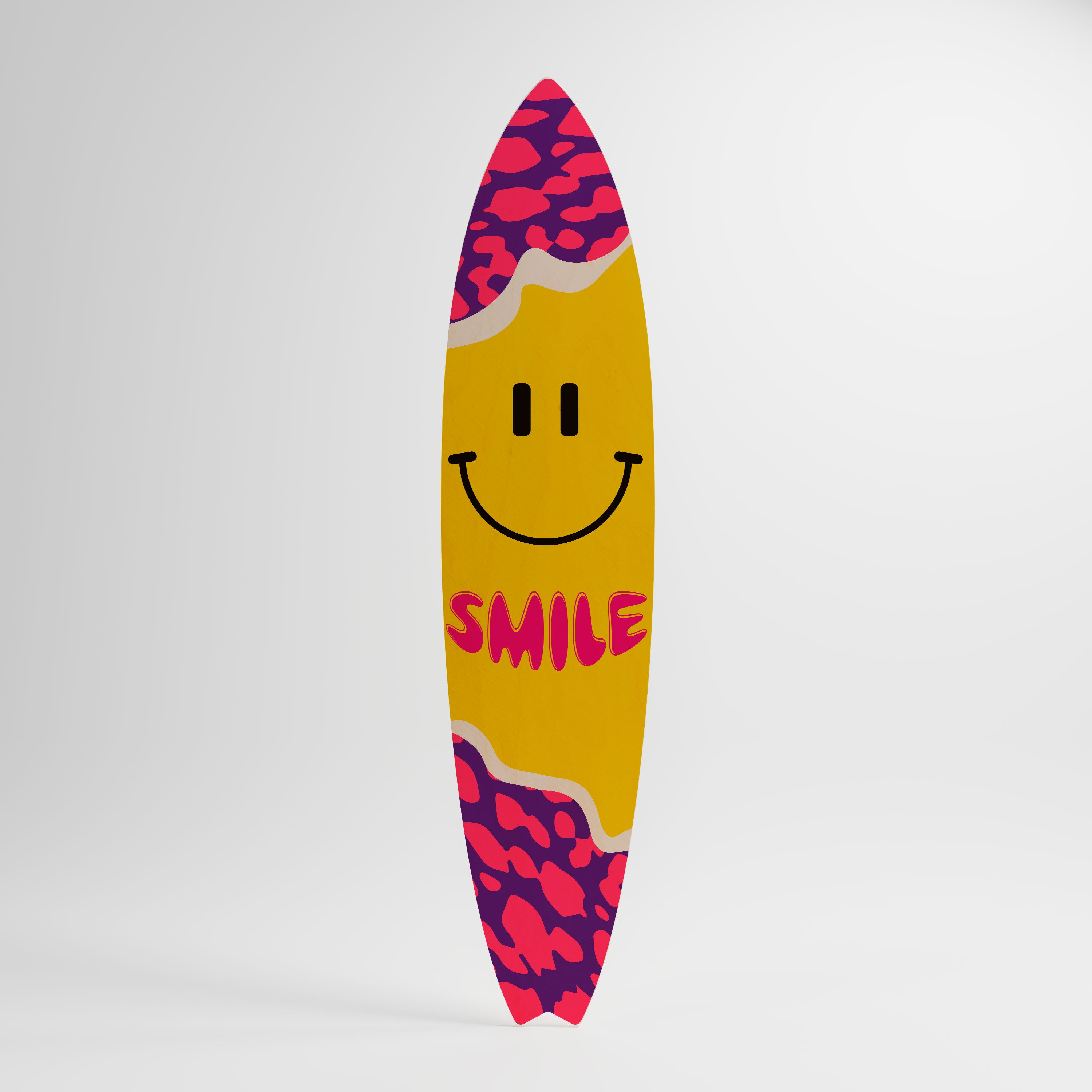 KEEP SMILING Painel Decorativo Prancha de Surf
