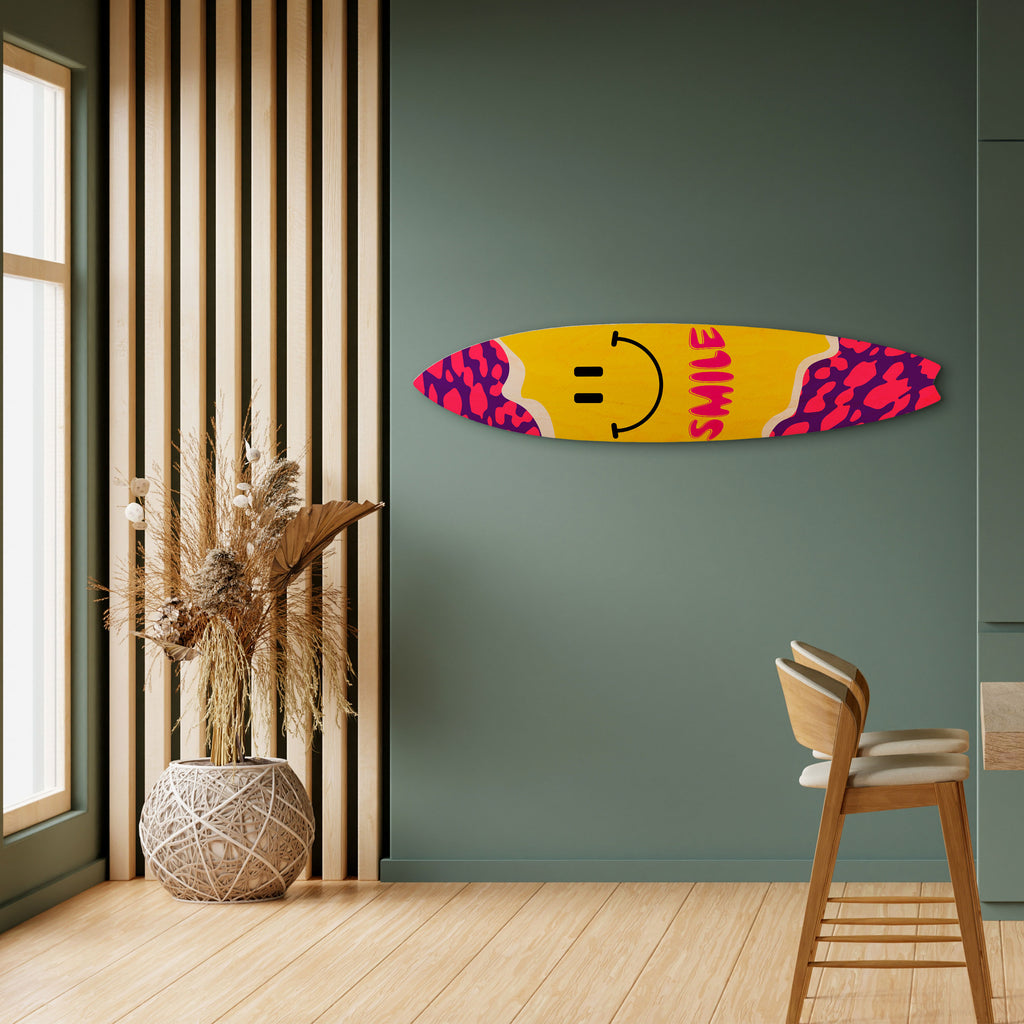 KEEP SMILING Surfboard Decorative Panel