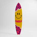 KEEP SMILING Surfboard Decorative Panel