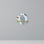 BOTANICAL HURRICANE Prateleira Redonda Decorativa em Efeito Carvalho