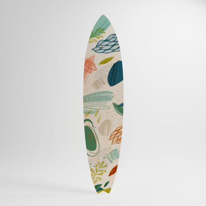 BOTANICAL HURRICANE Painel Decorativo Prancha de Surf