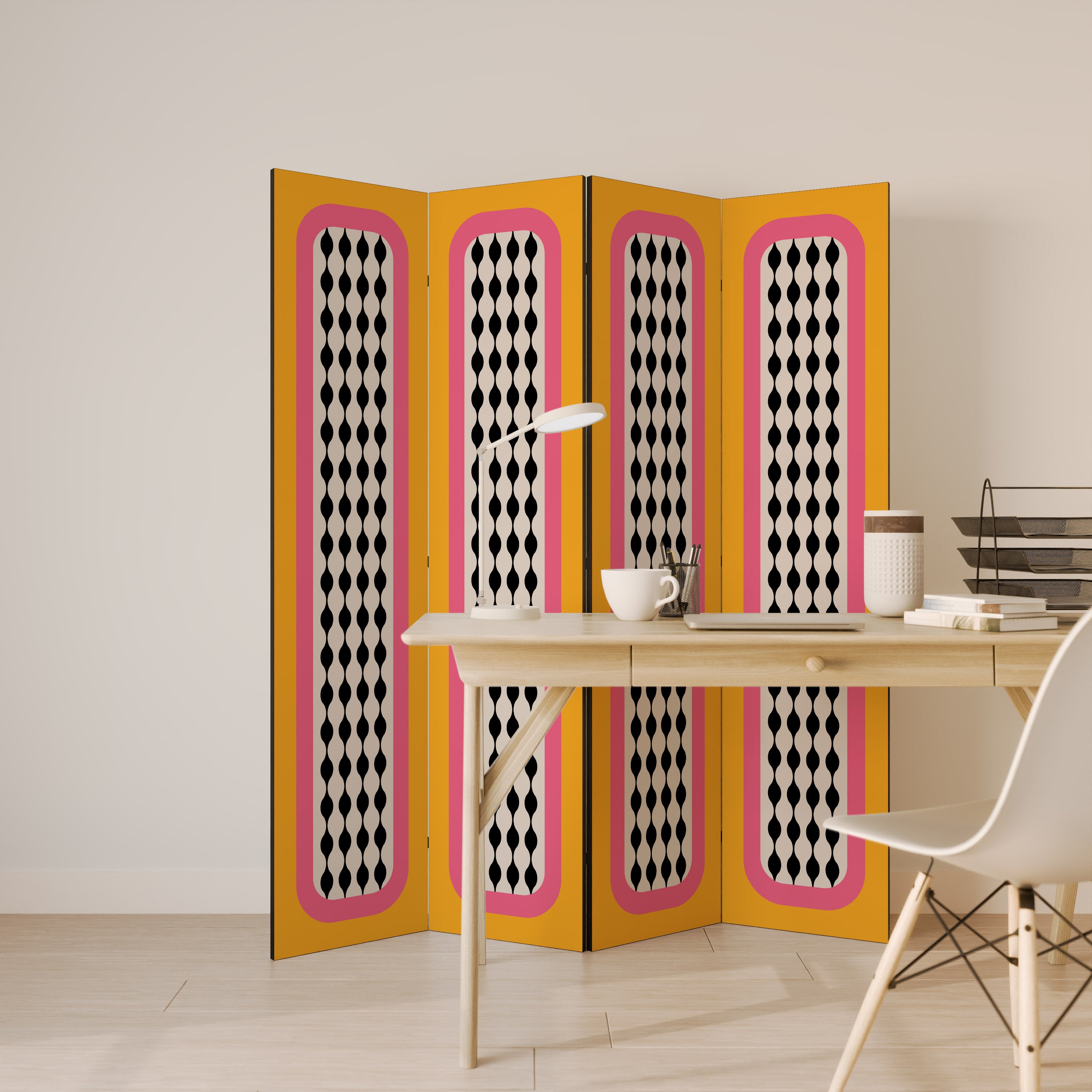 TEARS IN HEAVEN Biombo Decorativo de 4 Painéis