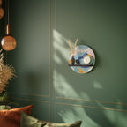 DREAMY SWIRLS Prateleira Redonda Decorativa em Acabamento Preto