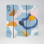 DREAMY SWIRLS Biombo Decorativo de 5 Painéis