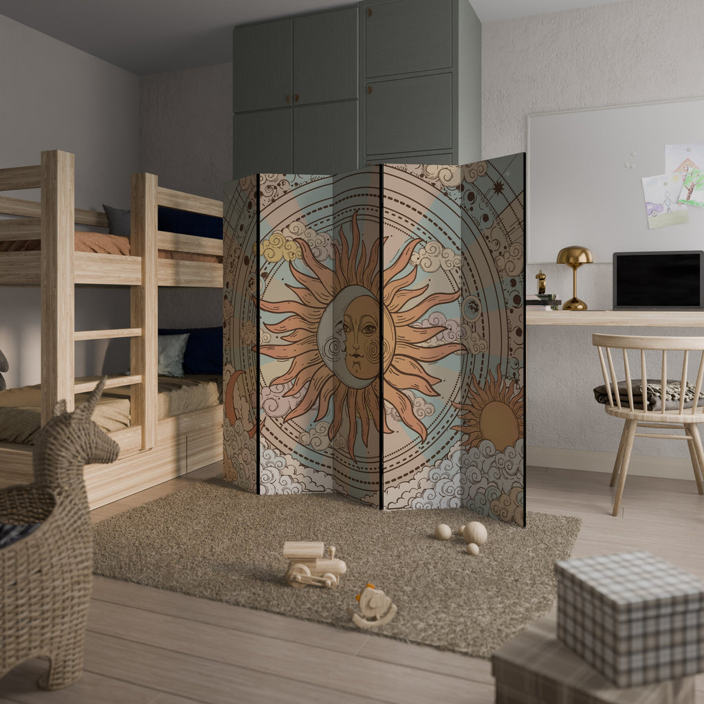 MYSTICAL STRUCTURE Biombo Decorativo de 5 Painéis