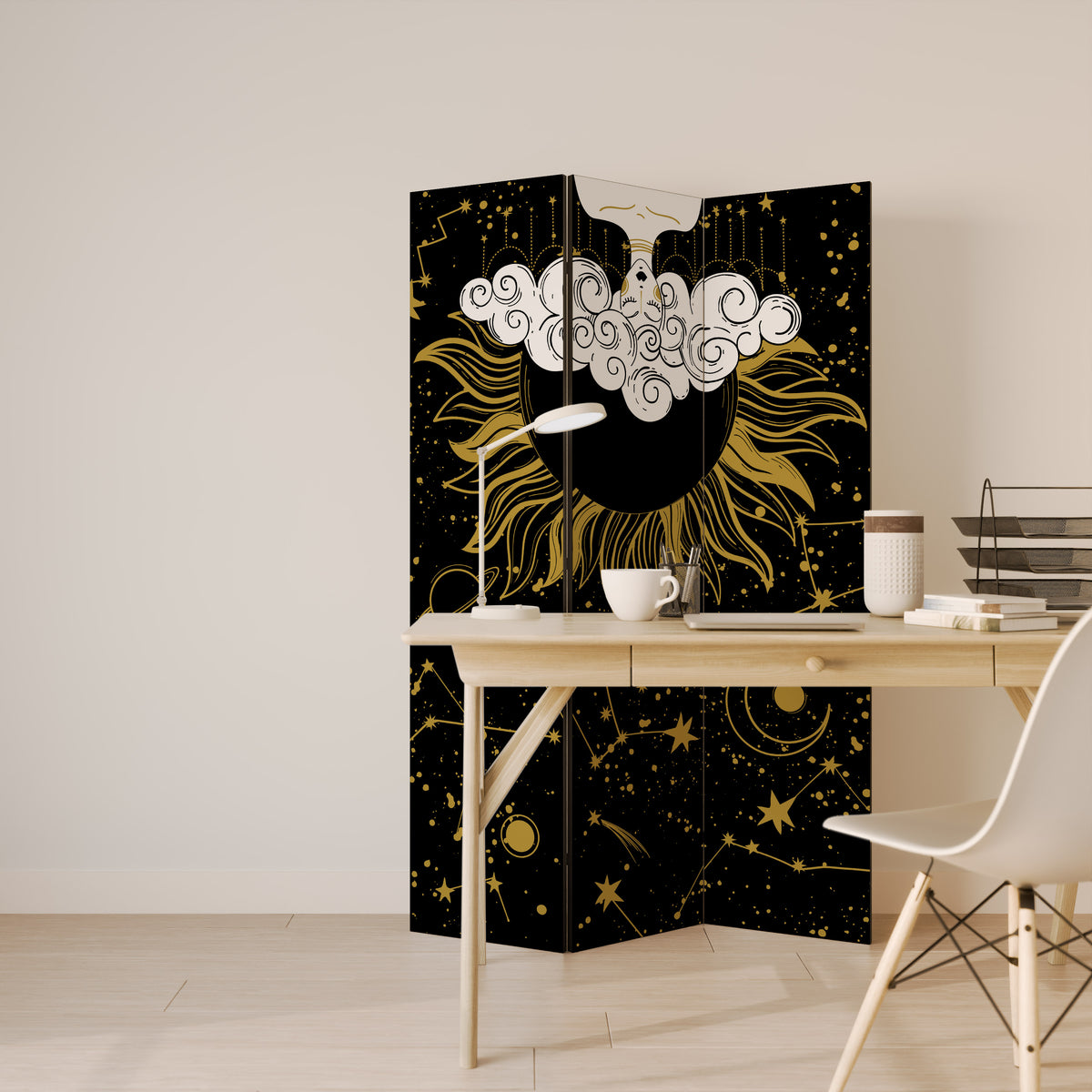 STELLAR CONSTELLATIONS Biombo de 3 Painéis