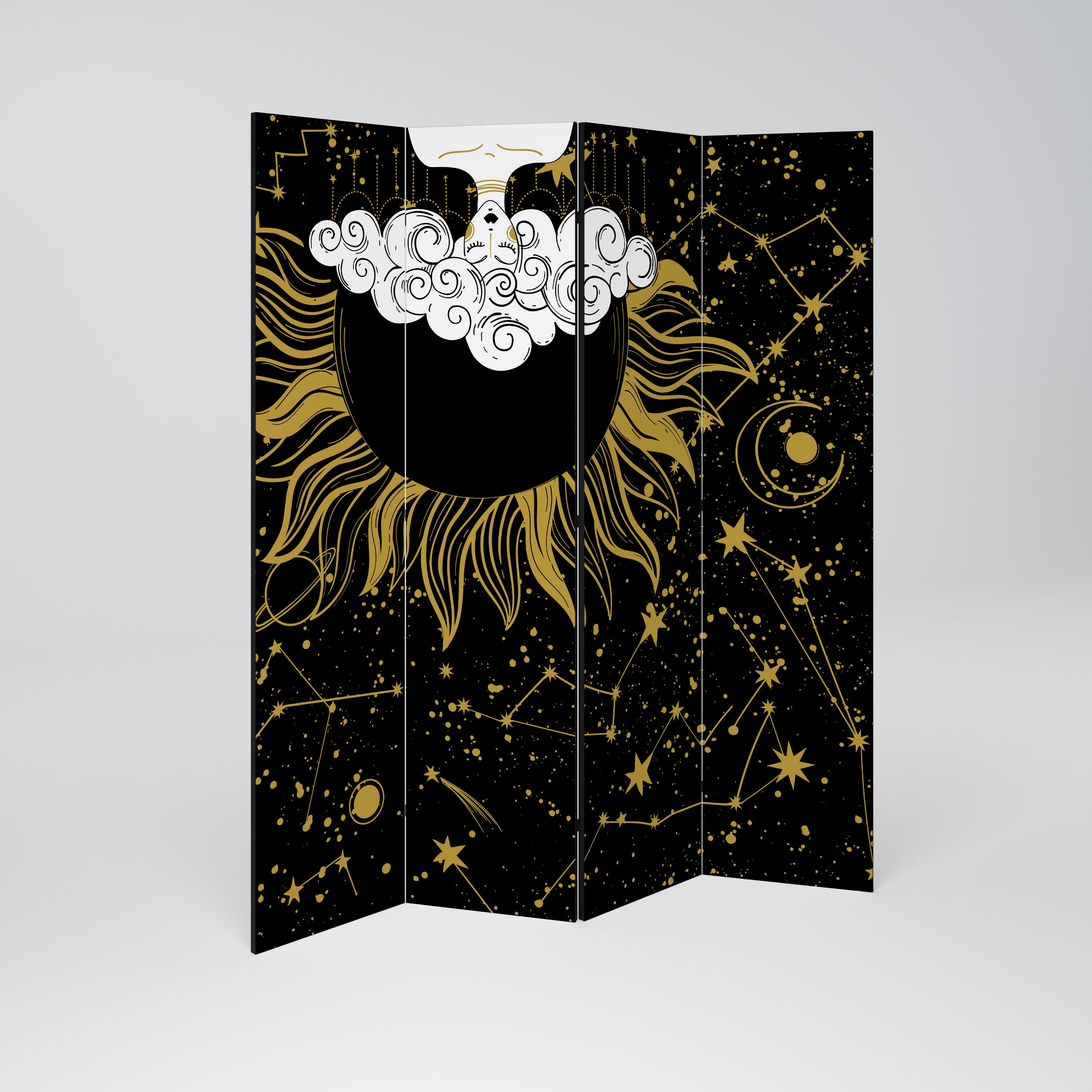 STELLAR CONSTELLATIONS Biombo de 4 Painéis