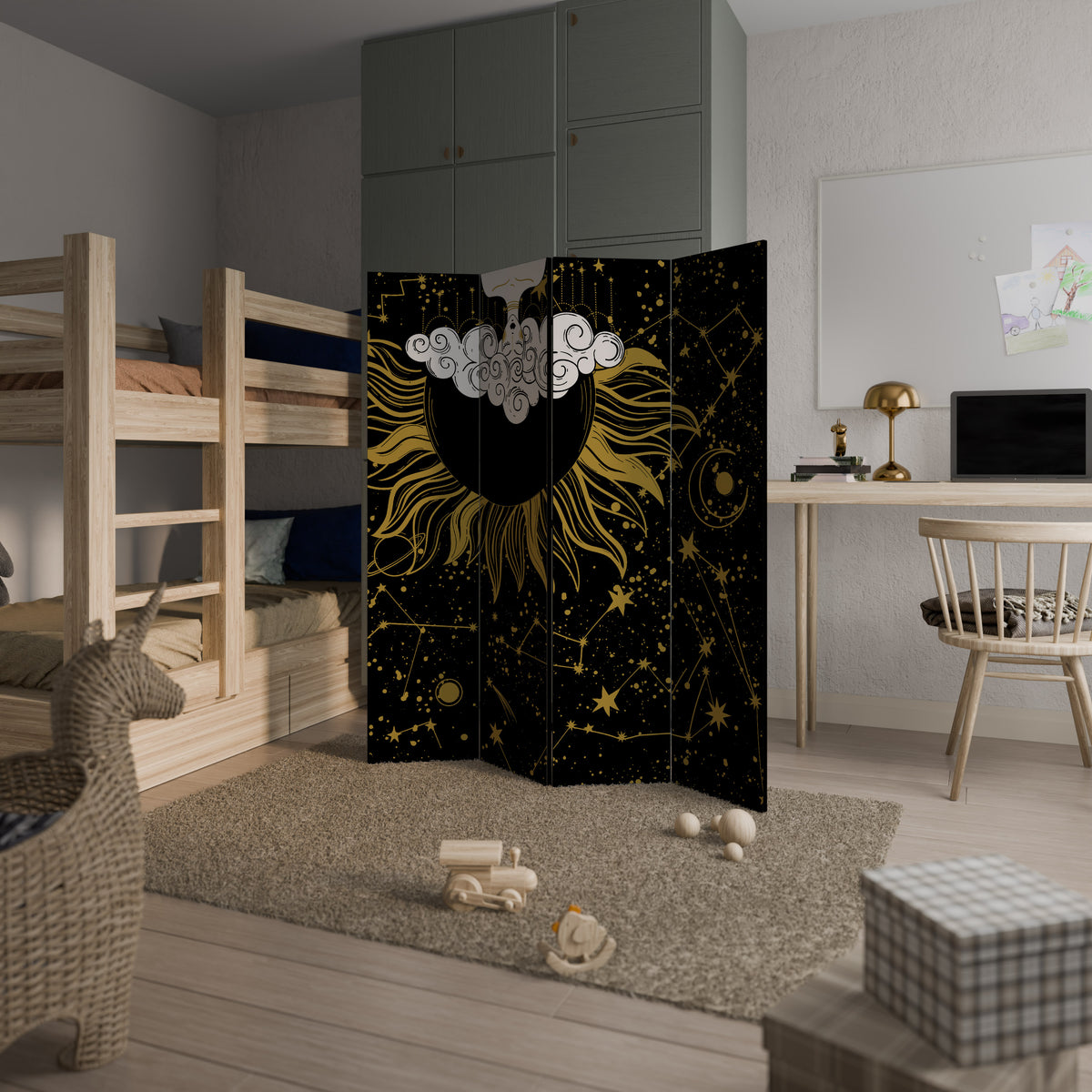 STELLAR CONSTELLATIONS Biombo de 4 Painéis