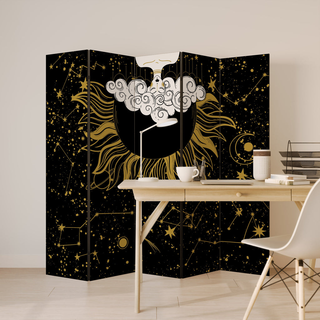 STELLAR CONSTELLATIONS Biombo Decorativo de 5 Painéis