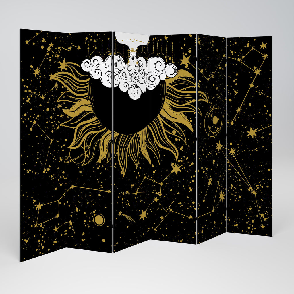 STELLAR CONSTELLATIONS Biombo Decorativo de 6 Painéis