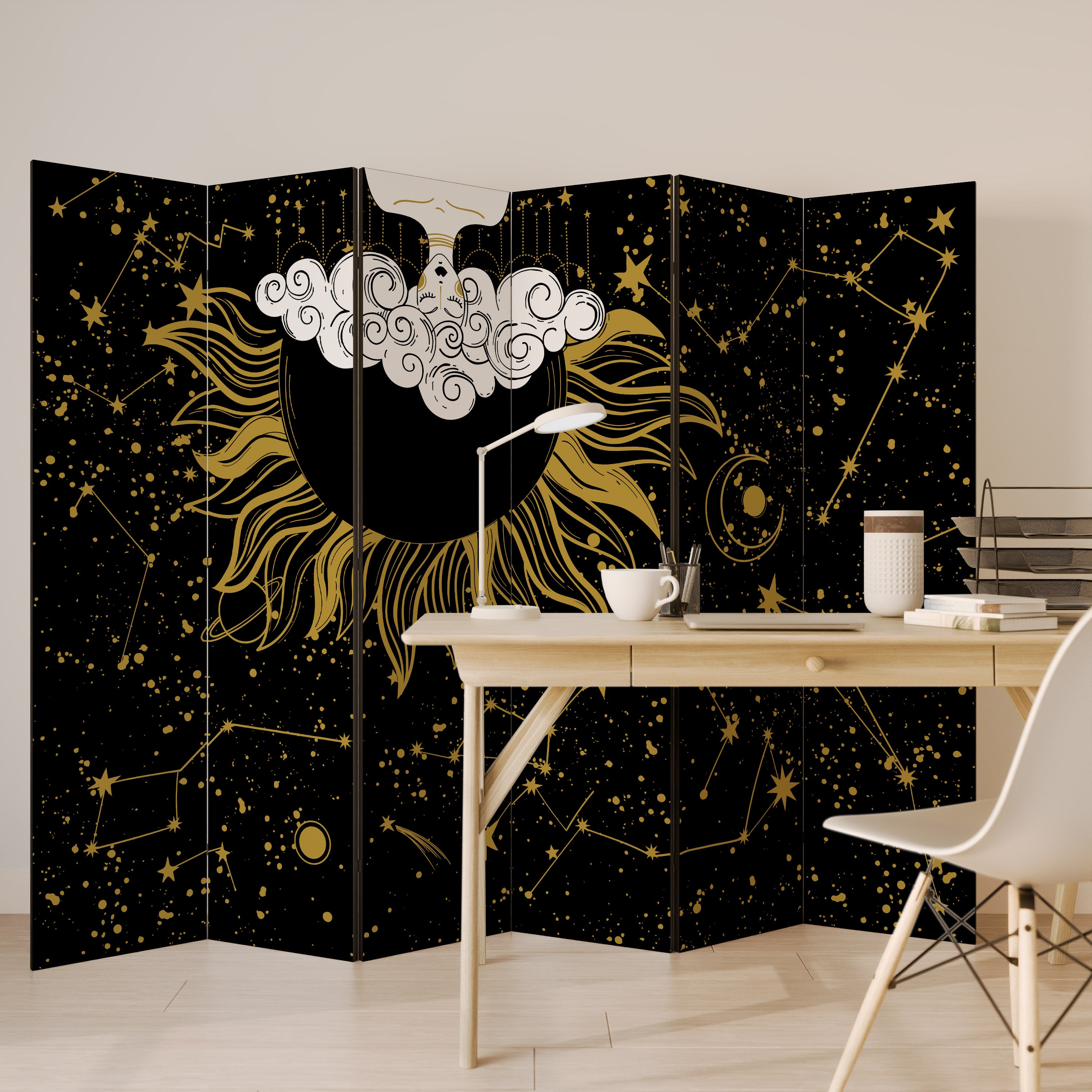 STELLAR CONSTELLATIONS Biombo de 6 Painéis