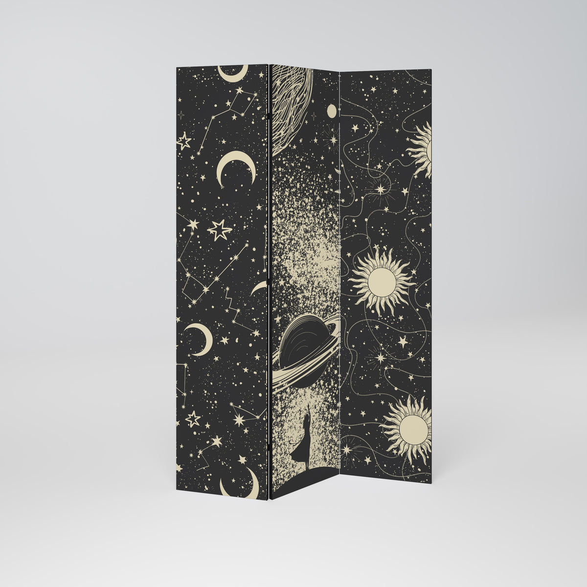 BRILLIANT UNIVERSE Biombo de 3 Painéis