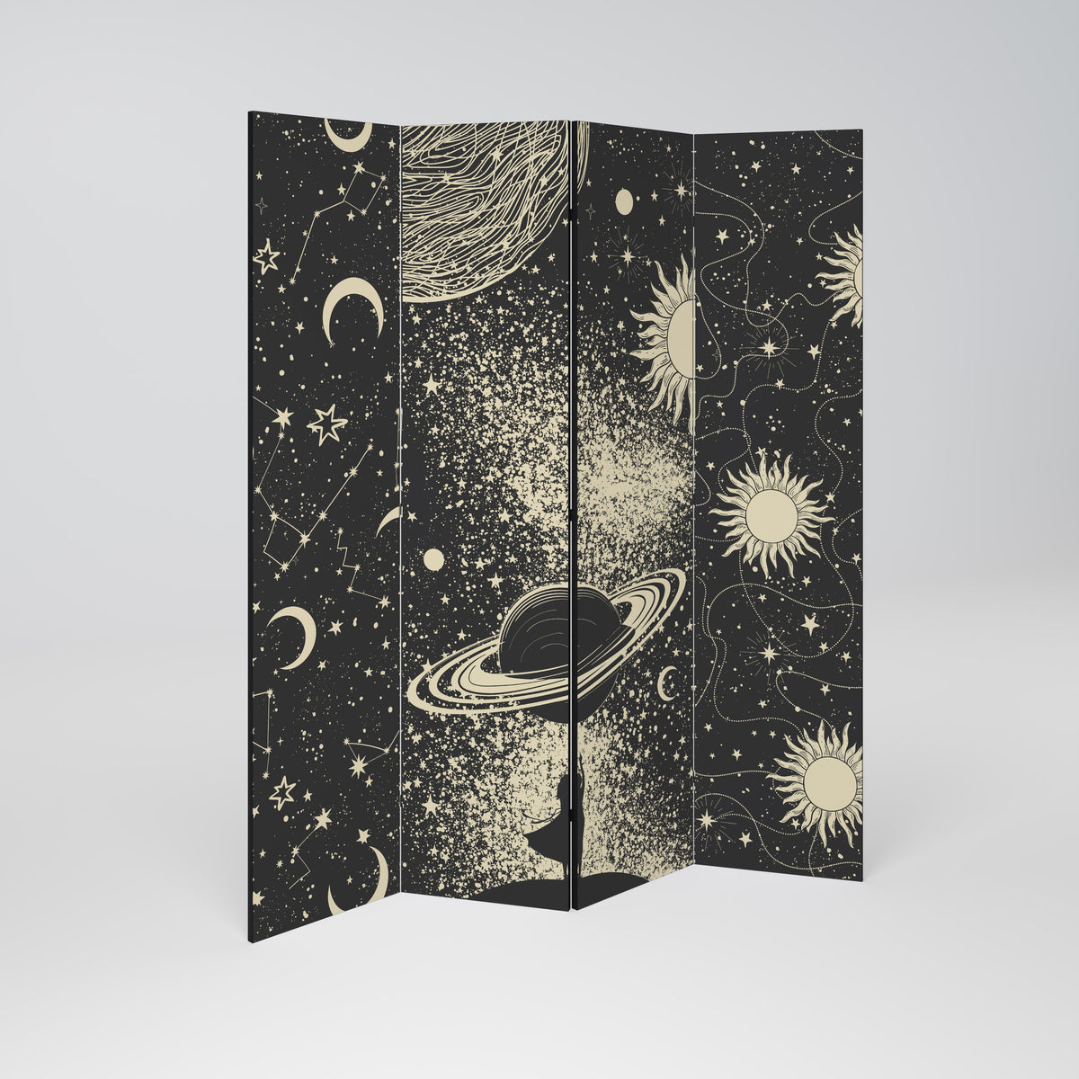 BRILLIANT UNIVERSE Biombo de 4 Painéis