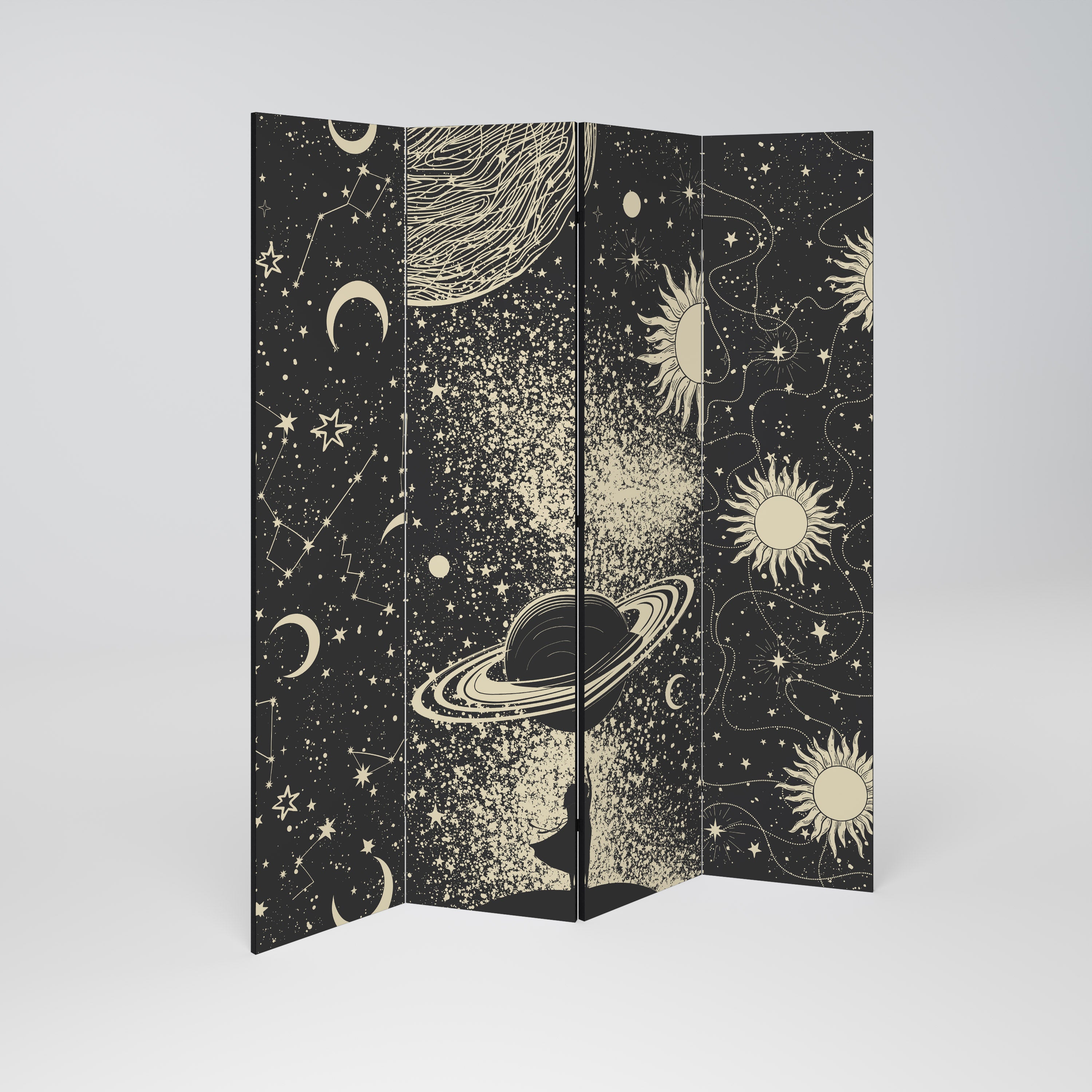 BRILLIANT UNIVERSE Biombo de 4 Painéis