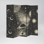 BRILLIANT UNIVERSE Decorative 5-Panel Room Divider