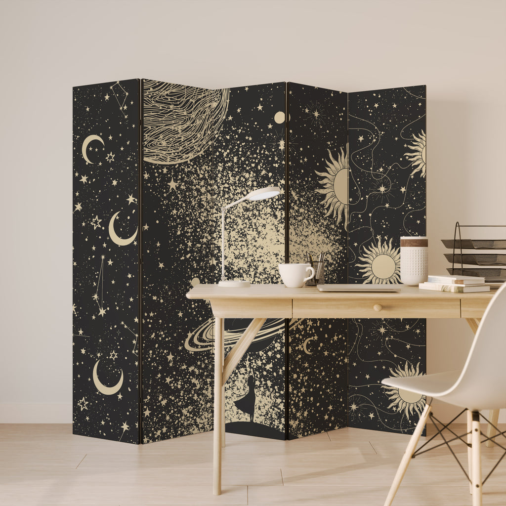 BRILLIANT UNIVERSE 5-Panel Room Divider