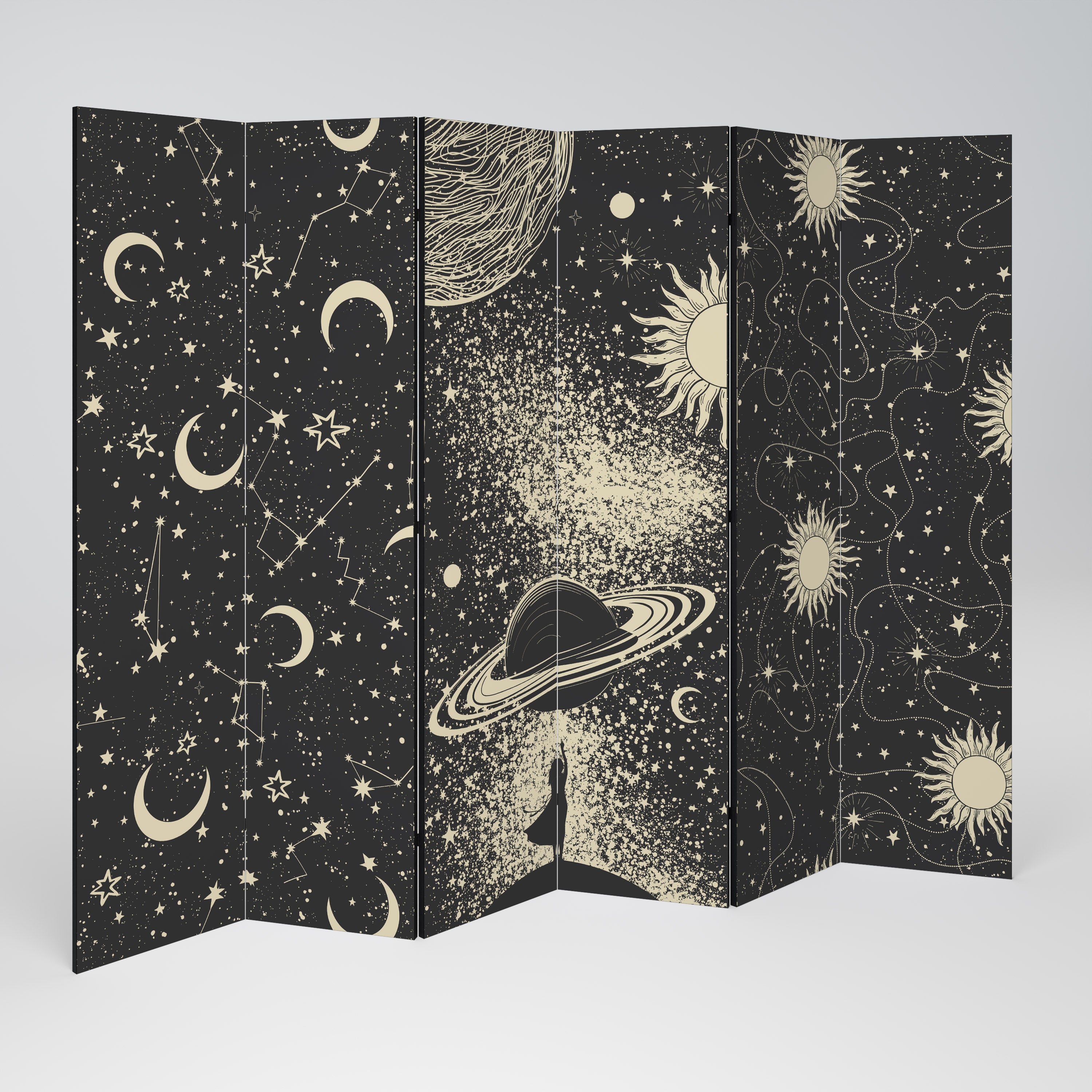 BRILLIANT UNIVERSE Biombo de 6 Painéis