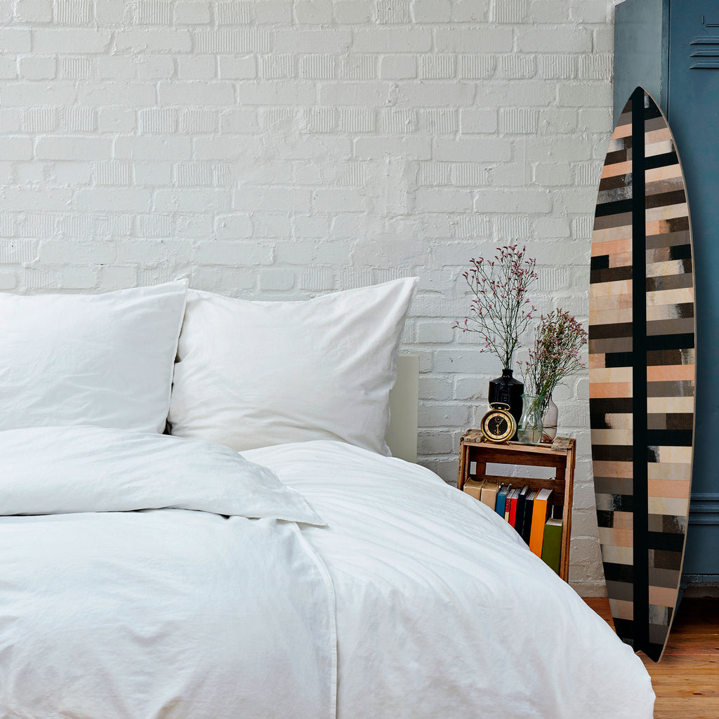 COLLAGE OF RECTANGLES Painel Decorativo Prancha de Surf