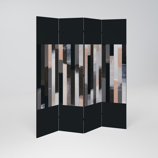 COLLAGE OF RECTANGLES Biombo de 4 Painéis