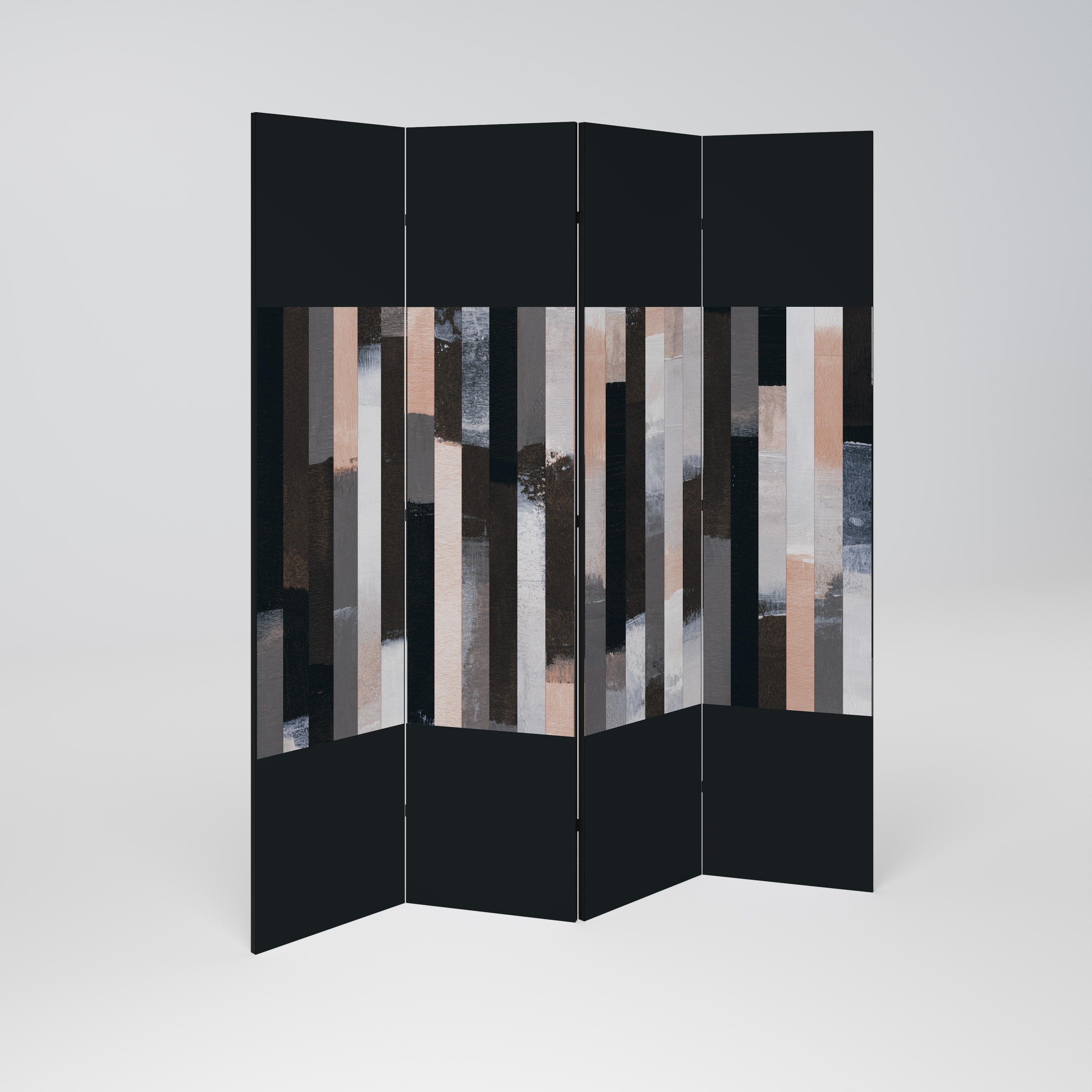 COLLAGE OF RECTANGLES Biombo de 4 Painéis
