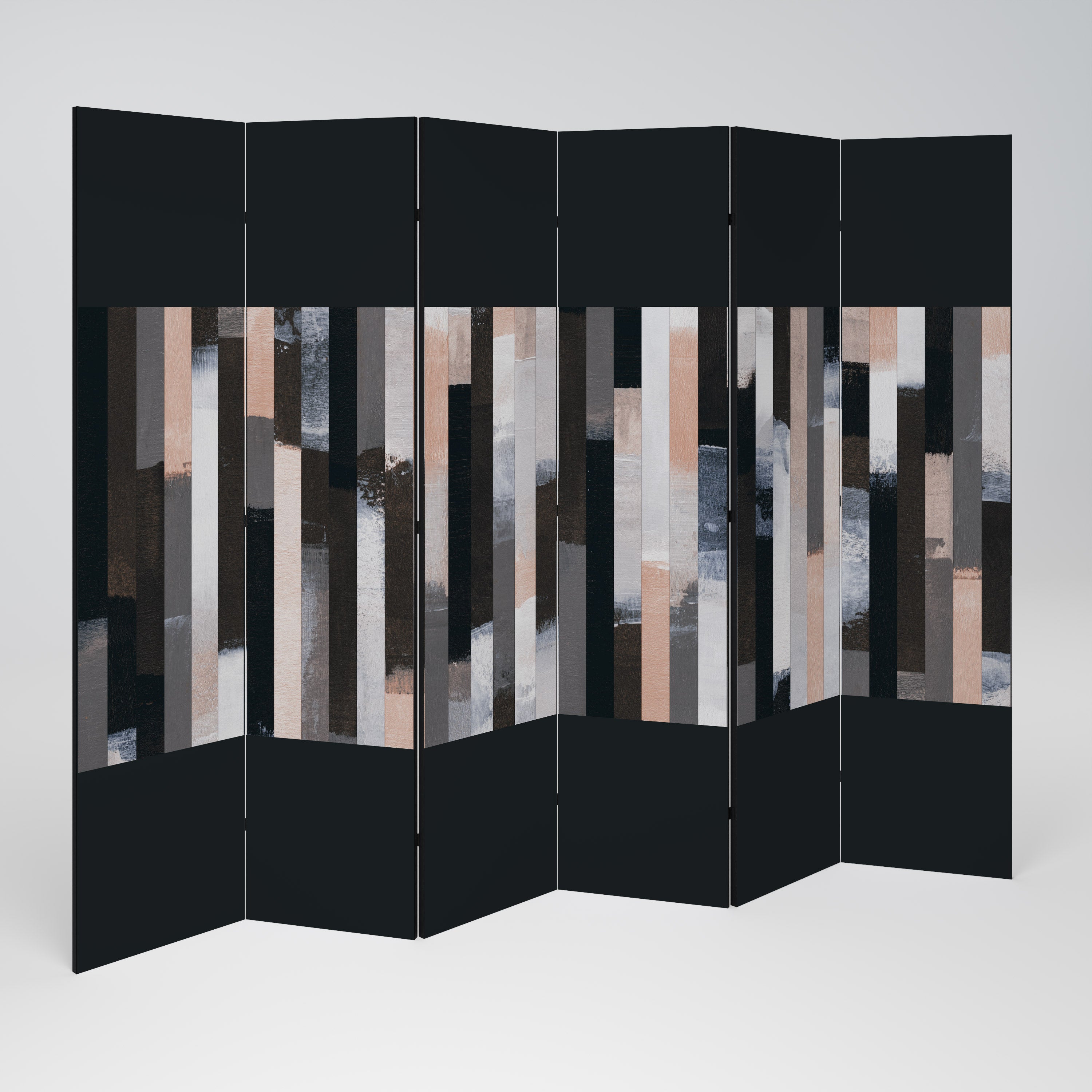 COLLAGE OF RECTANGLES Biombo de 6 Painéis