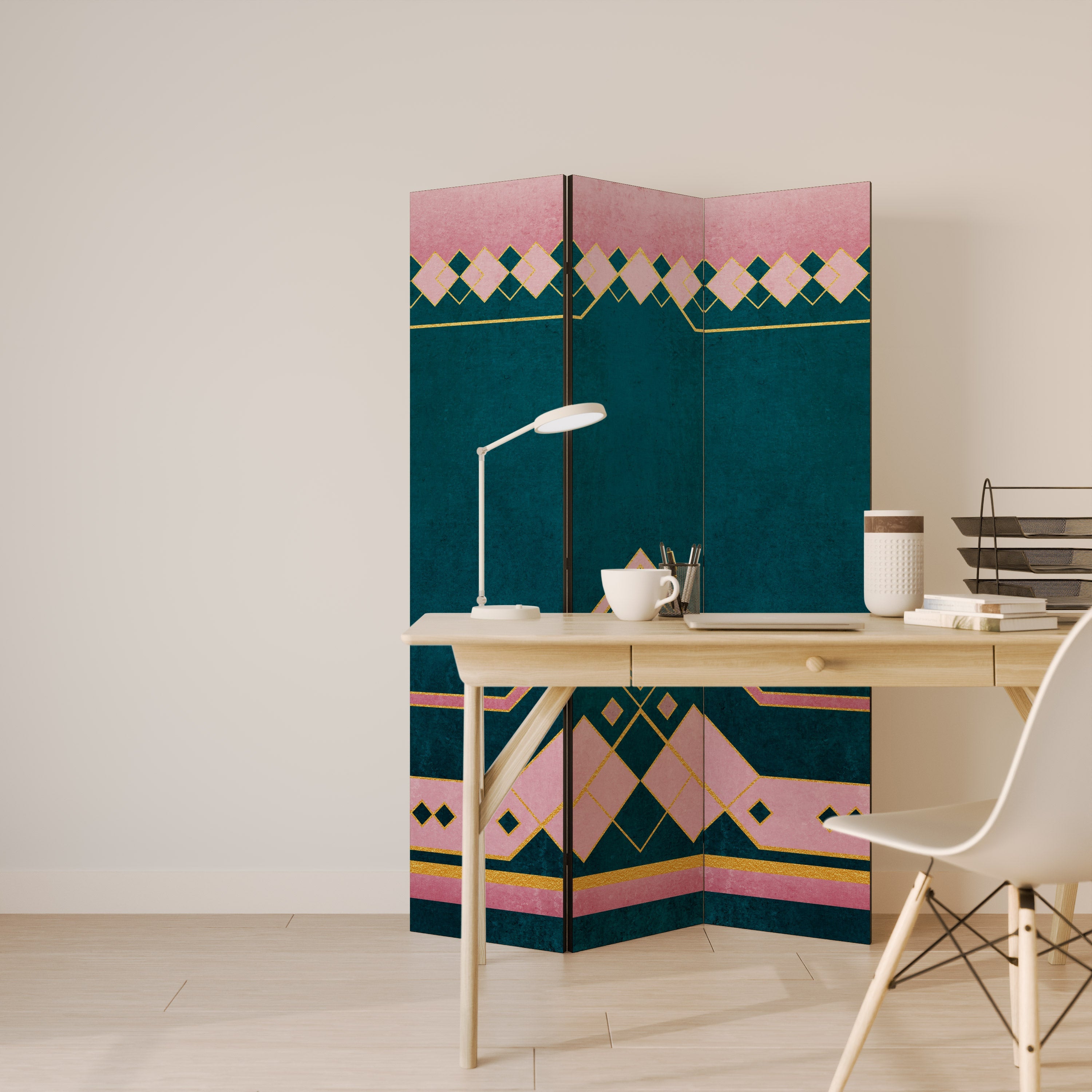 ROYAL COMPOSITION Biombo Decorativo de 3 Painéis