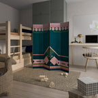 ROYAL COMPOSITION Biombo Decorativo de 4 Painéis