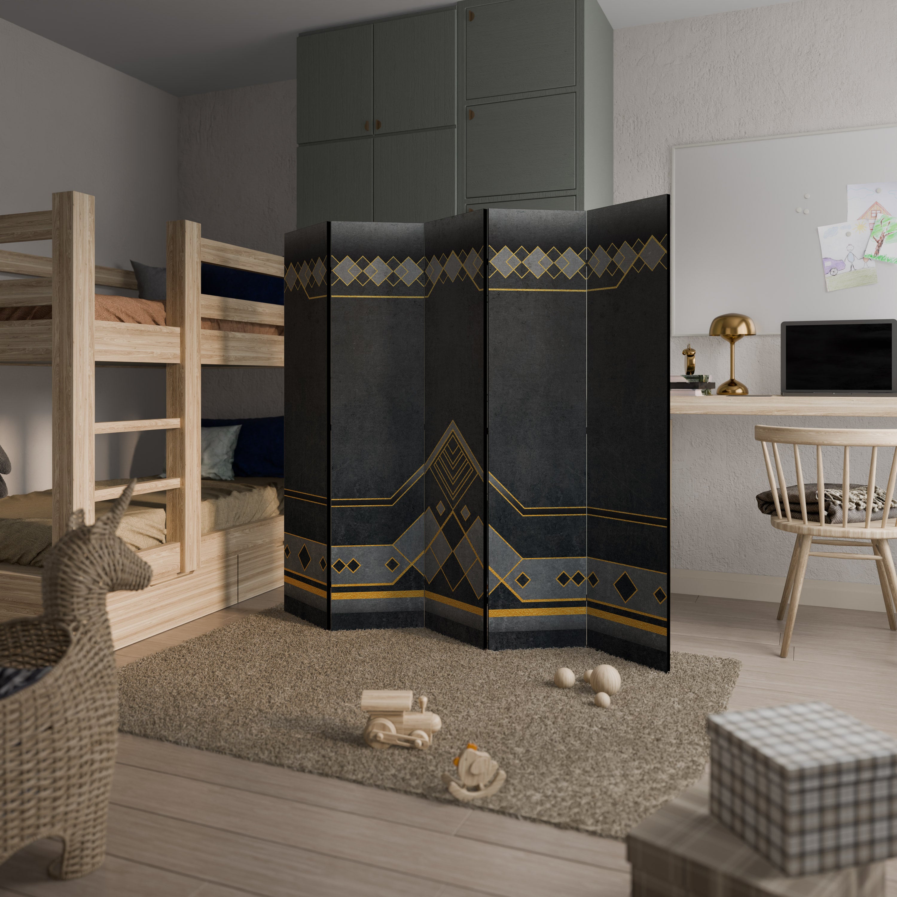 ROYAL ORDINARINESS 5-Panel Room Divider