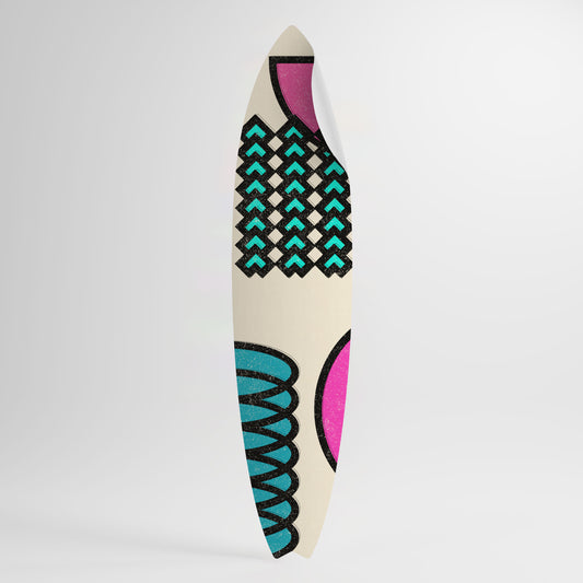 GEOMETRIC RHAPSODY Peel and Stick Surfboard Sticker