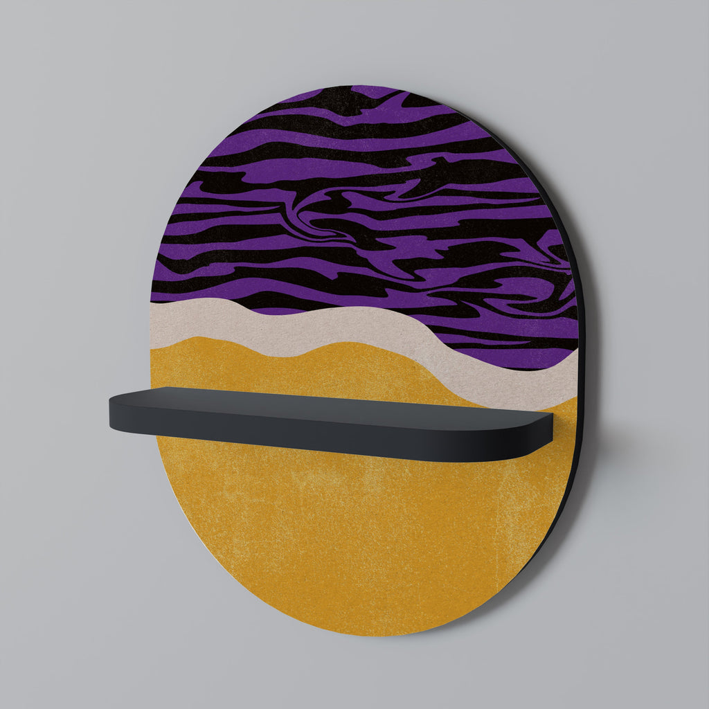 INDEPENDENT BORDER Prateleira Oval Decorativa em Acabamento Preto