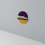 INDEPENDENT BORDER Prateleira Oval Decorativa em Acabamento Preto