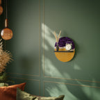 INDEPENDENT BORDER Prateleira Oval Decorativa em Acabamento Preto